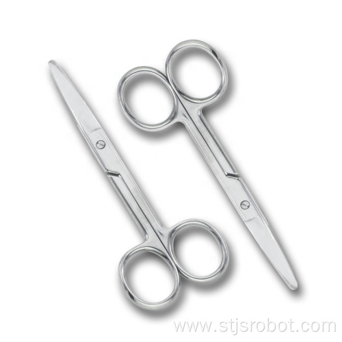 Cosmetic wholesale long eye brow scissors stainless steel custom beauty scissors